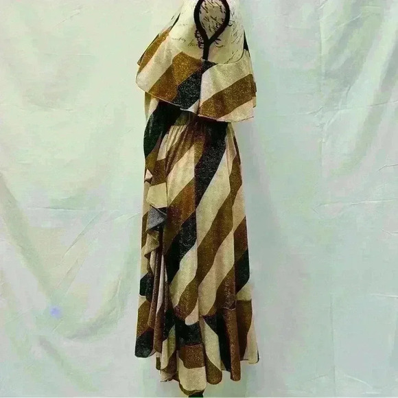 Lumina shimmering off the shoulder midi dress for women size 6 - Picture 6 of 13